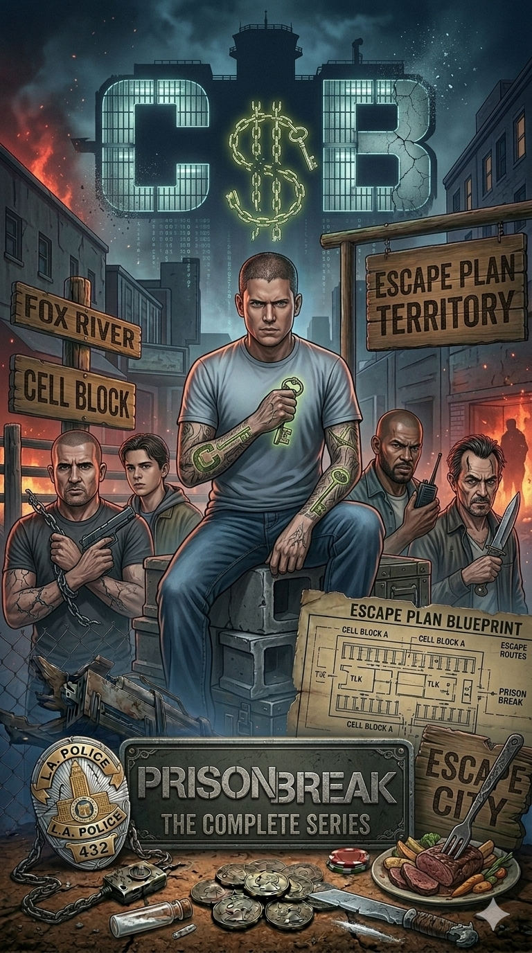 رحلة بريسون بريك – Prison Break (5 مواسم كاملة)